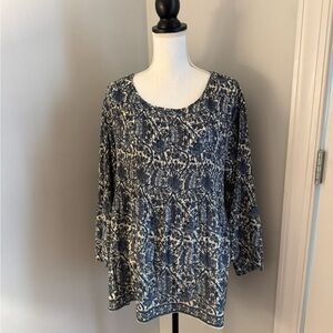 Max Studio blouse, Blues, Size XXL